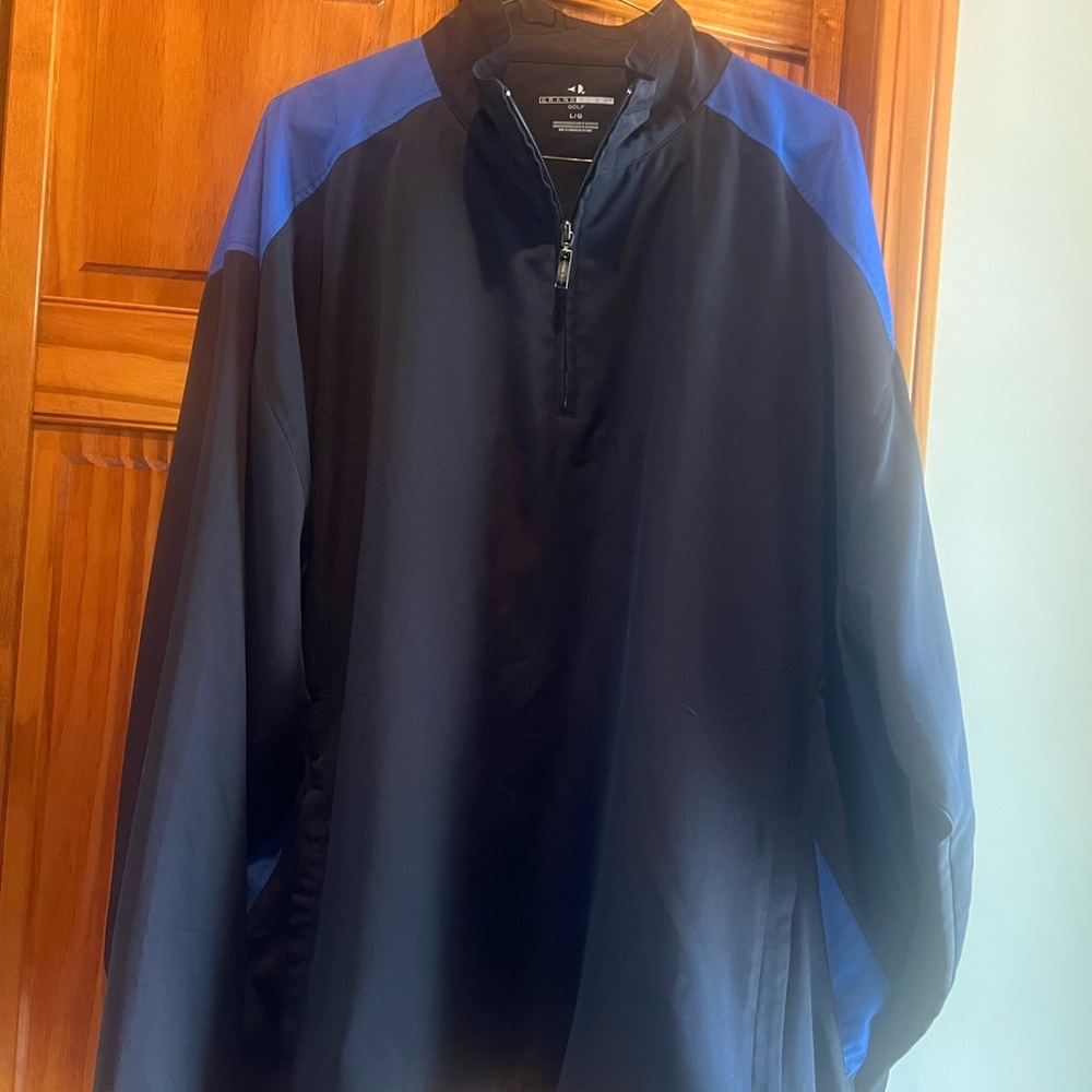 Grand Slam Black and Blue Golf Windbreaker Jacket NWT